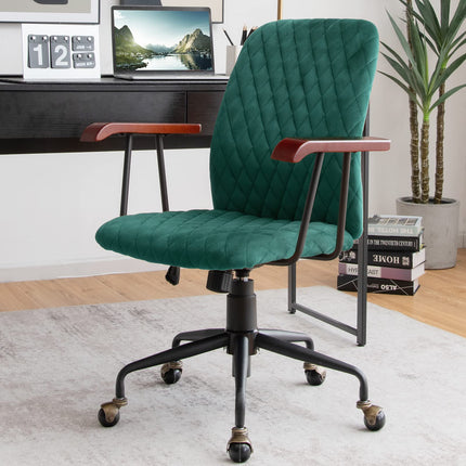 Dreamade Velvet Home Office Desk Chair