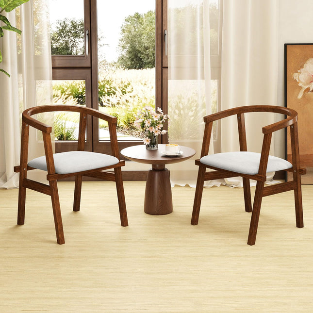Dreamade 2/4 Wooden Dining Chairs Set