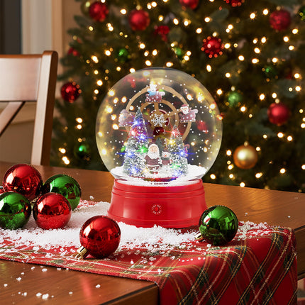 Dreamade 5 Ft Christmas Snow Globe Lantern ( Snowing Santa with Ferris Wheel )