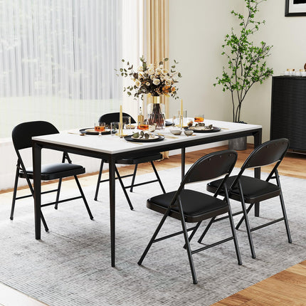 Dreamade Portable Party Chairs with Metal Frame