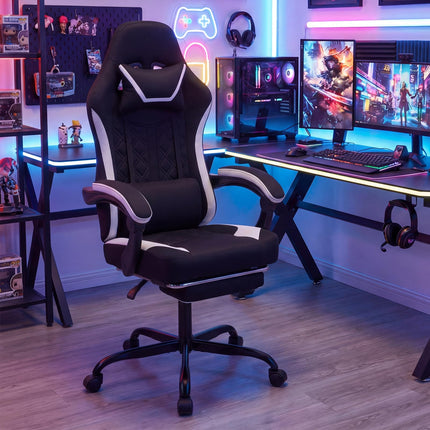 Dreamade Ergonomic Computer Desk Chair with Headrest, Lumbar Support