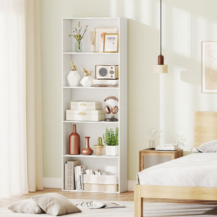 Dreamade 5-Tier Bookshelf Freestanding Bookcase with 5 Open Shelf