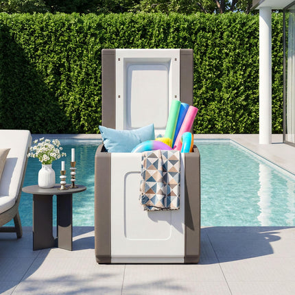 Dreamade 27/53/80 Gallon Patio Container with Lockable Lid