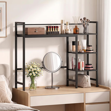 Dreamade 4-Tier Desktop Bookshelf | 38.5" Dorm Desk Hutch for 27" Monitor