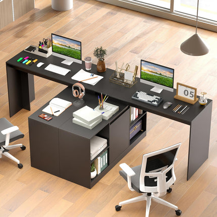 Dreamade 48" Reversible L-Shaped Computer Desk
