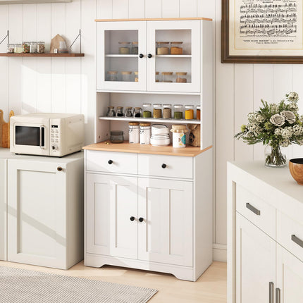 Dreamade 67" Kitchen Pantry Cabinet for Dining Room