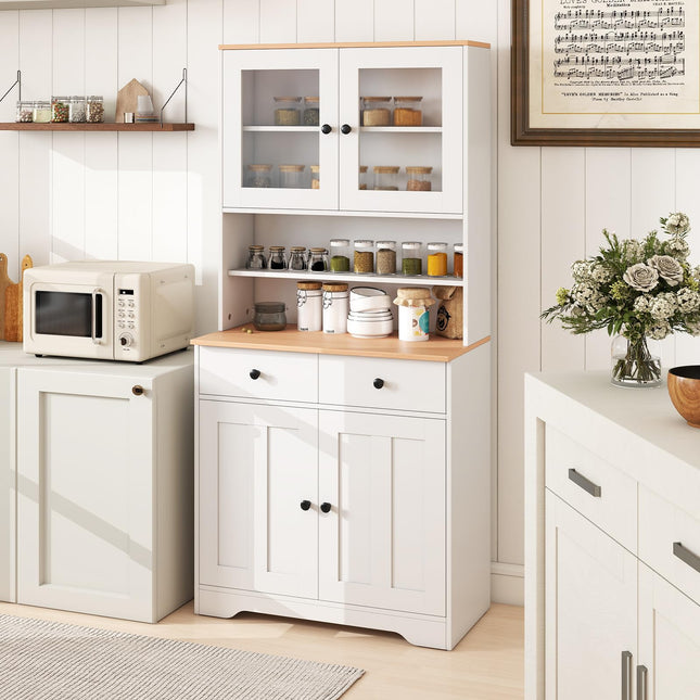 Dreamade 67" Kitchen Pantry Cabinet for Dining Room