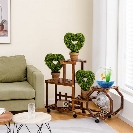 Dreamade 4 Pack Artificial Boxwood Topiary Trees - DreamadeUS
