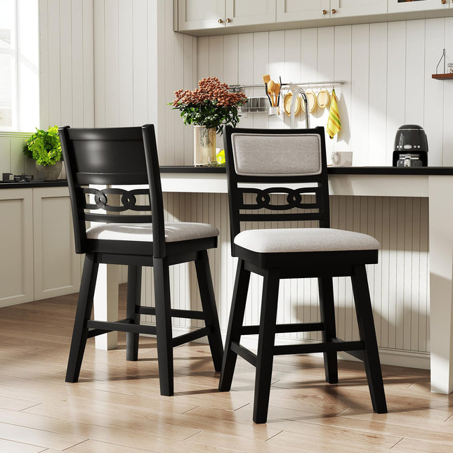 Dreamade 25" Bar Stools Set of 2/4 Modern Counter Height Tall Chairs
