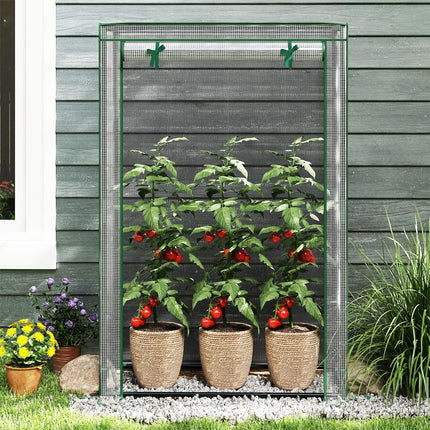 Dreamade Portable Mini Greenhouse with Roll-Up Zippered Door