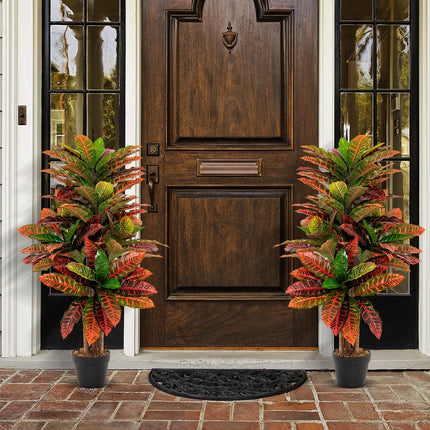 Dreamade Artificial Croton Palm Tree