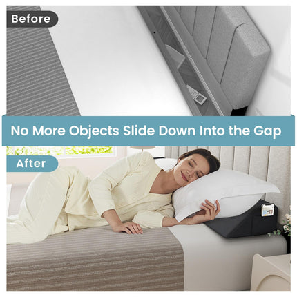 Dreamade Bed Wedge Pillow for Headboard Gap Filler