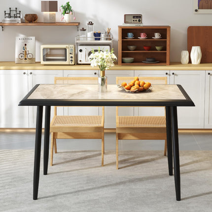 Dreamade 44" Dining Table with Food Grade Sintered Stone Tabletop