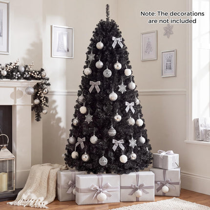 DREAMADE 6/7 ft Prelit Black Christmas Tree