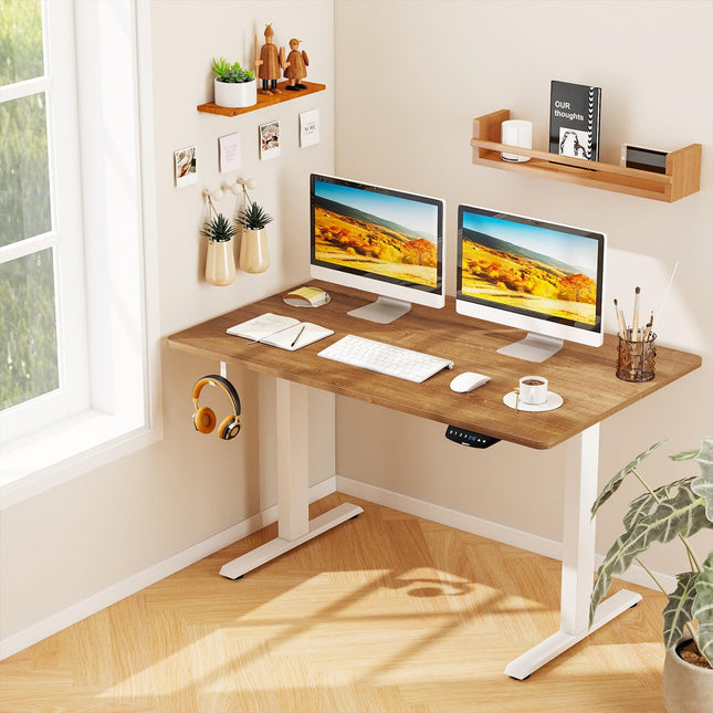 Dreamade Universal Wood Table Top 48 x 30 inch Solid One-Piece Desk top