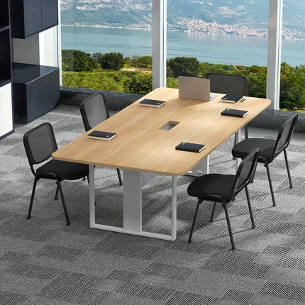Dreamade Set of 5 Stackable Conference Chairs with Mesh Back