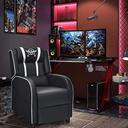Gaming Recliner Chair, Racing Style Single Recliner Sofa - Dreamade