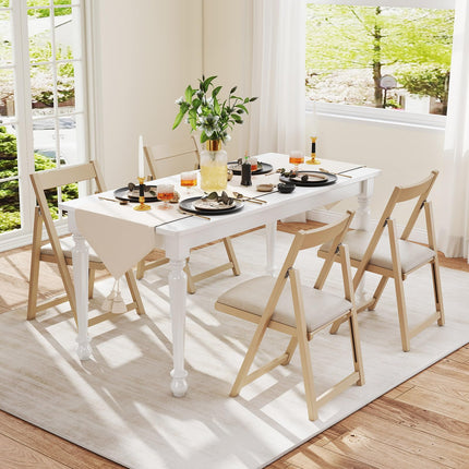 Dreamade Folding Dining Chairs Set of 4