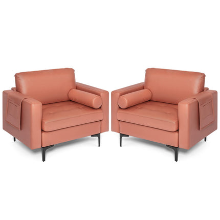 Dreamade Sofa Chair, Accent Armchair w/Comfy Cushion