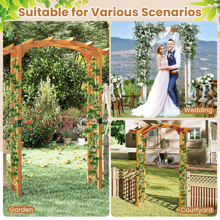 Dreamade Wooden Wedding Arch for Ceremony Party