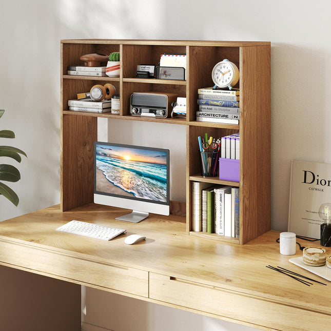 Dreamade Wooden Desktop Storage Organizer for Dorm College Office