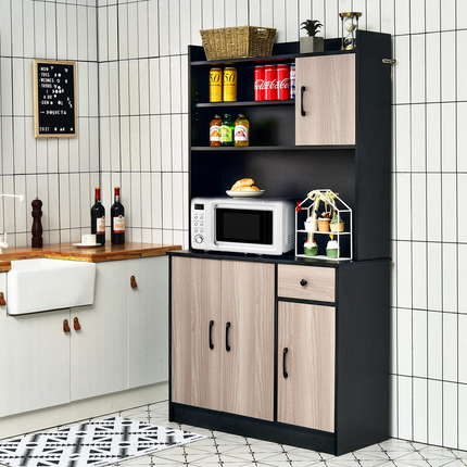 Dreamade Buffet Hutch Cabinet, Kitchen Hutch Sideboard, Buffet Pantry on Island