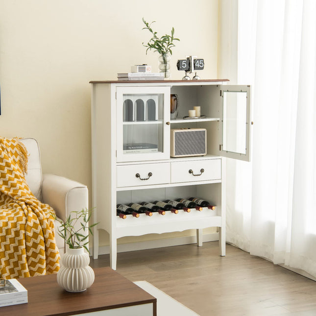 Dreamade Buffet Wine Cabinet with Storage - Standing Sideboard
