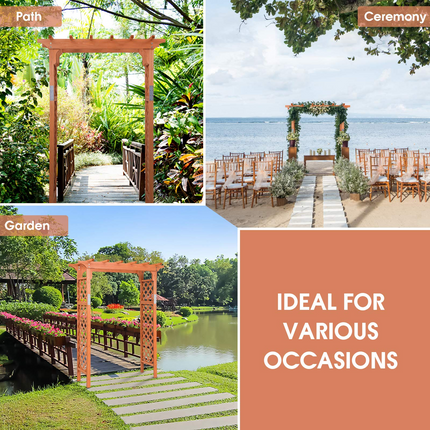 Dreamade 88inch Wood Garden Arbor