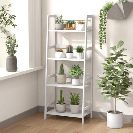 Dreamade 4-Tier Bamboo Plant Stand Flower Pots Holder Display Shelf, 47.5"