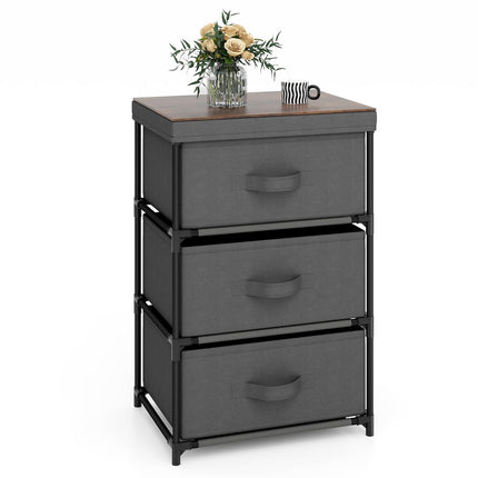 Dreamade Nightstand Set of 2 with 2 Fabric Drawers