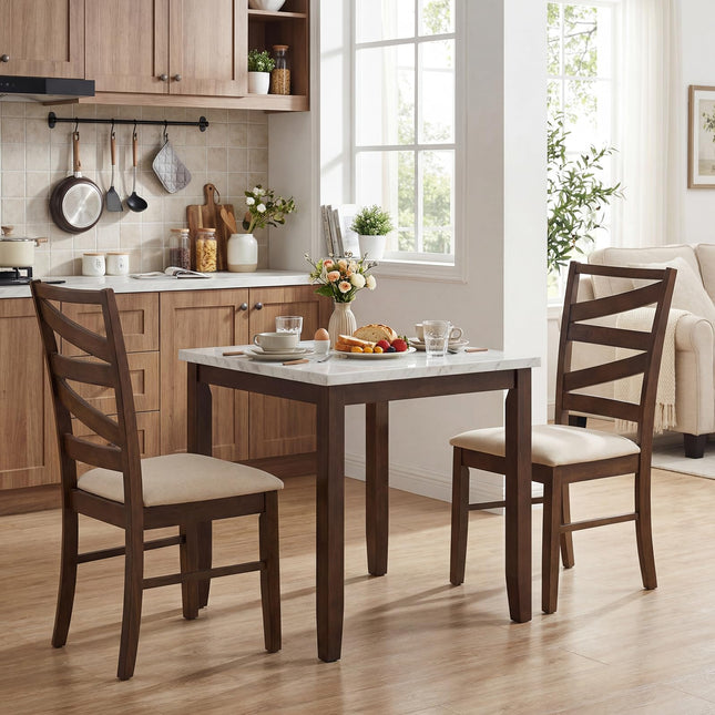 Dreamade Kitchen Chairs with Tall Backrests for Dining Room