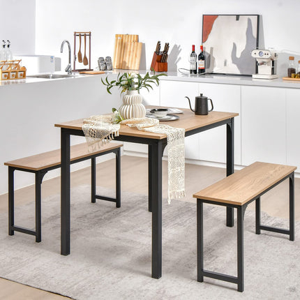 Dreamade Dining Table Set for 4, Industrial Kitchen Table Set