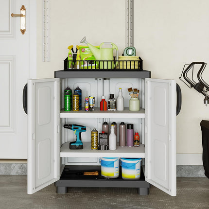 Dreamade Storage Cabinet with 2 Doors and Adjustable Shelves