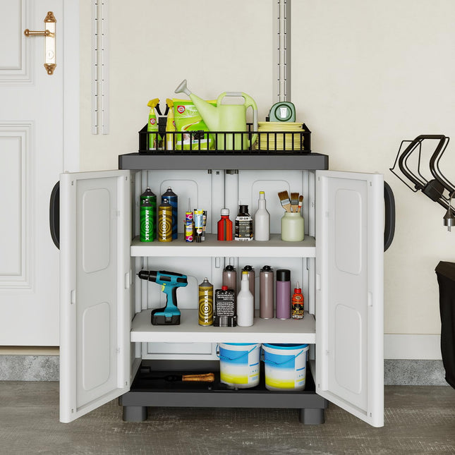Dreamade Storage Cabinet with 2 Doors and Adjustable Shelves