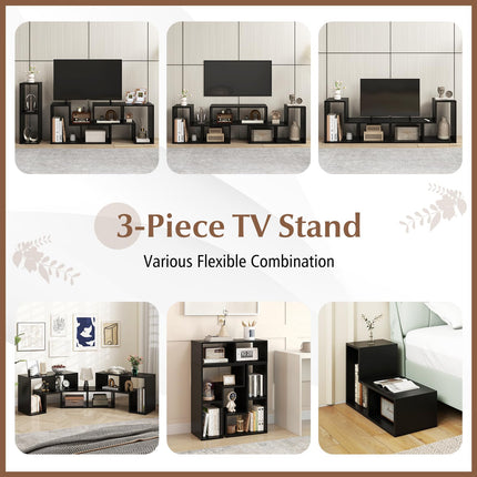 Dreamade Free-Combination TV Stand for Bedroom - Entertainment Center for 50 55 60 65 Inch TV