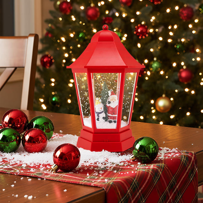 Dreamade 5.3 Ft Christmas Snowy Street Lamp | 2-in-1 Musical Lamp Post & Snow Globe Lantern