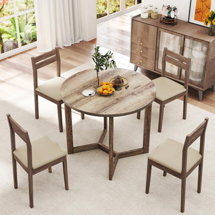 Dreamade 36" Round Dining Table for 4