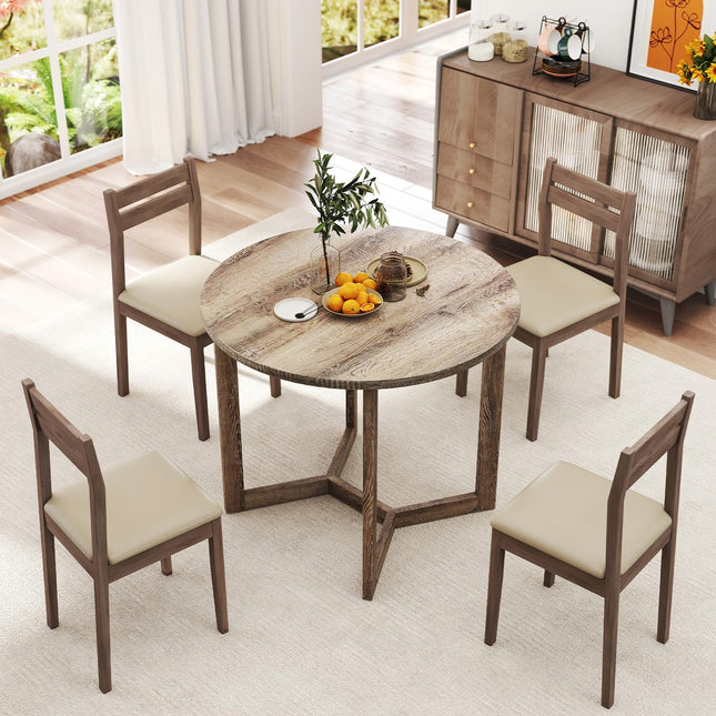 Dreamade 36" Round Dining Table for 4