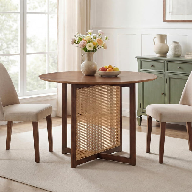 Dreamade 37.5" Round Dining Table for Dinette Living Room