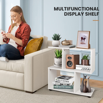 Dreamade 3-Tier Geometric Bookshelf