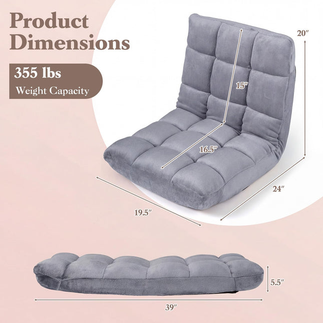 Dreamade Floor Chair with 14-Position Adjustable