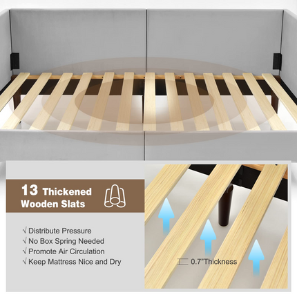 Dreamade Upholstered Daybed, Twin Daybed