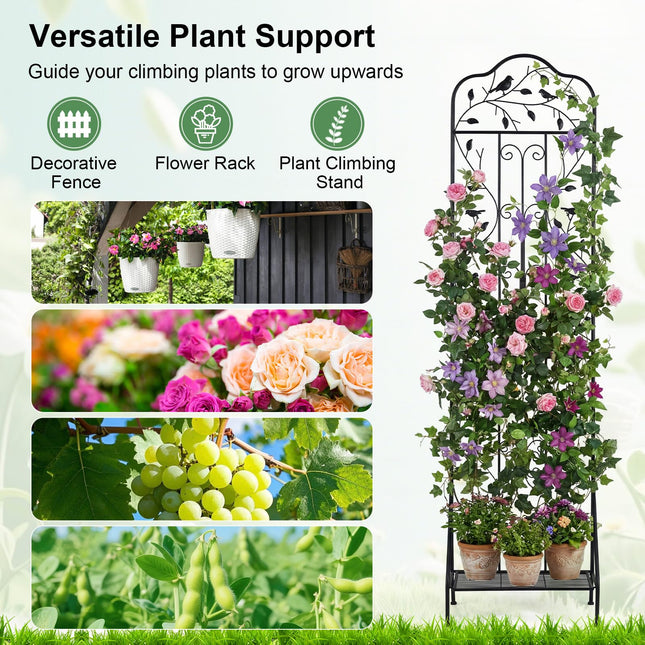 Dreamade Metal Garden Trellis for Climbing Plants