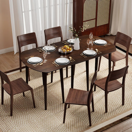 Dreamade Extendable Dining Table for 6-8 People 68" Farmhouse Kitchen Table