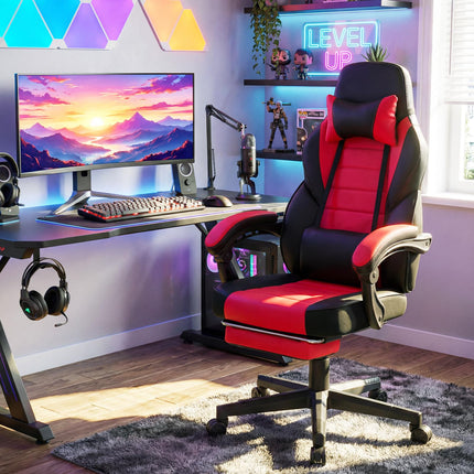 Dreamade Gaming Chair | Ergonomic Video Game Chair w/Lumbar Support