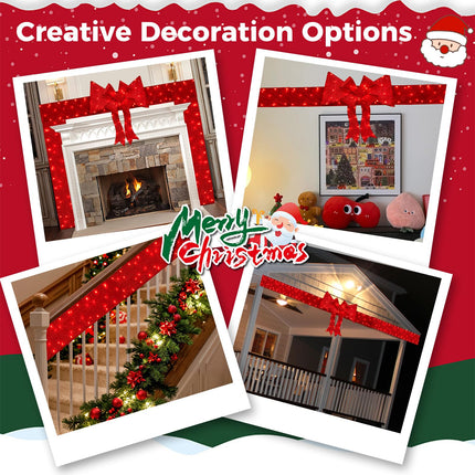 Dreamade Lighted Christmas Doorway Arch, Light-up Xmas Decoration with 240 LED Lights