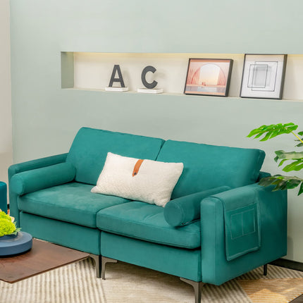 Dreamade 68" Modern Loveseat, 2-Seater Sofa Couch