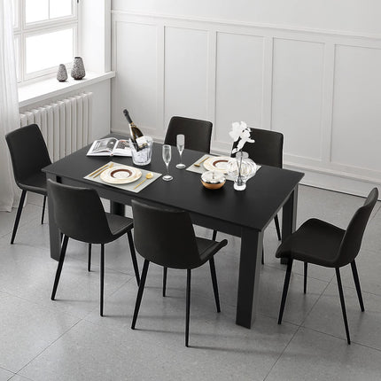 Dreamade Dining Table for 6-8, Wood Rectangular Table, 63" L x 31.5" W x 30" H Large Farmhouse Center Table