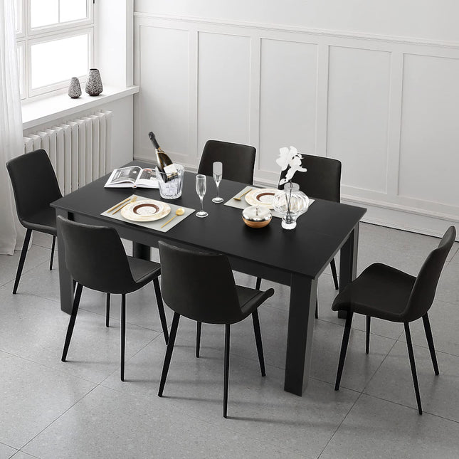 Dreamade Dining Table for 6-8, Wood Rectangular Table, 63" L x 31.5" W x 30" H Large Farmhouse Center Table