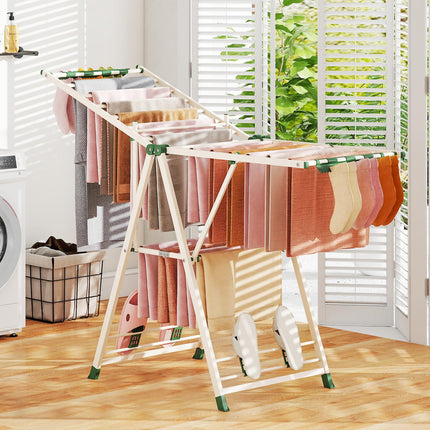 Dreamade 64 Inches Clothes Drying Rack with Height Adjustable Wings